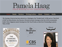 Tablet Screenshot of pamelahaag.com